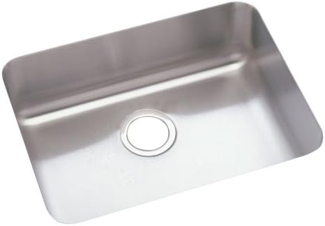 Elkay ELU2115 Gourmet Lustertone Undermount Sink, Stainless Steel, Lustertone Satin, Single-Bowl