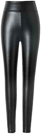 Women leggings leggings Hituus High Waist Leggings Trousers Pantyhose Leggings Synthetic Leggings Leather Look
