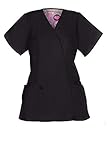 G Med Women's 2 Pockets V Neck Basic/ Fashion Scrub Top