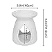 Ivenf Tear Drop Vase Shape Ceramic Tea Light Holder, Aromatherapy Essential Oil Burner, Wax Melt Warmer