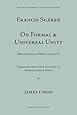 On Formal and Universal Unity (Medieval Philosophical Texts in Translation : No 15)