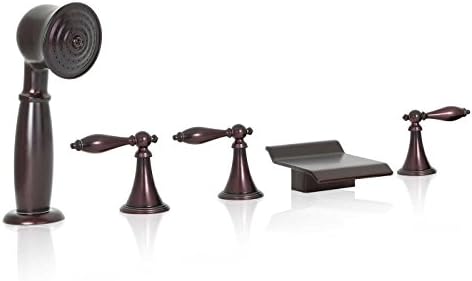 FREUER Bellissimo Collection: Handshower Roman Tub Faucet, Oil Rubbed Bronze