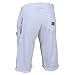 ARD CHAMPS Mens Cotton Fleece Shorts Jogging Casual Home Wear MMA Boxing Martial Art Jogger (S-XXL) (White, Large)