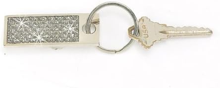 Newest Style Little Daisy Flowers Car Key Chain Key Jewelry Keyring Fashion Trinket Souvenir Christmas Gift Bag Key Holder Decorations (Glitter)