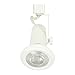 H System Universal PAR Line Voltage Track Lighting Fixture White 9007-WH (No Bulb)