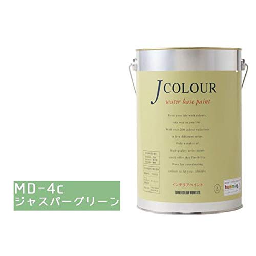 激安 壁紙の上からでも簡単に塗れるインテリアペイント ターナー色彩 水性インテリアペイント Jカラー 4l ジャスパーグリーン Jc40md4c Md 4c 簡易梱包 B07s1zll7f 絵具 Www Amro Asia Org