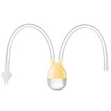 BodyHealt Baby Nasal Aspirator - Booger Remover - Newborn & Toddlers - Non-Irritation (Yellow)