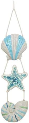 Jeweled Sea Shell Wall Decor, 15-inch