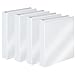 Wilson Jones 1 Inch 3 Ring Binder, Basic Round Ring View Binder, White, 4 Pack (W70362-14W)
