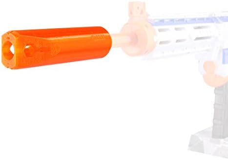 RAVPump Worker f10555 3D Printing Front Tube Decoration for Nerf (Orange)