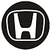 INCART Universal Steel (4pcs) Car Tire Valve Stem Air Caps Cover + (1pcs) Keychain for Honda Silver