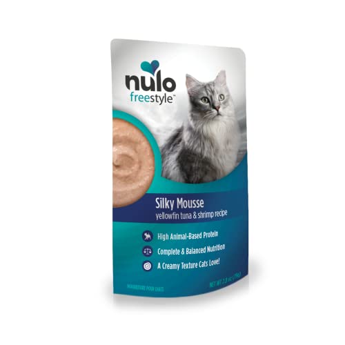 Nulo Freestyle Cat Food Mousse, Yellowfin Tuna & Shrimp, Nutritious