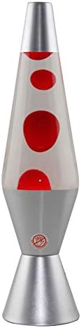 QTRT Lava Lamp, Volcano Lava Lamp Jellyfish Lamp Decoration Lamp Creative Bedside Lamp Night Light Romantic Dream Bedroom Lamp, Yellow Wax/Blue Liquid/Orange/Red/White (Color : Red)