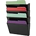 1InTheHome Expandable Wall File Organizer, Black, Letter-Sized, 3 Pocket