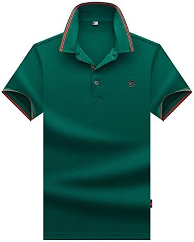 Men's Regular Fit Cotton Long Sleeve Solid Golf Polo Shirts