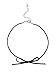 Mudder Choker Necklaces Black Velvet Choker Black Lace Gothic Charm Choker, 6 Pieces