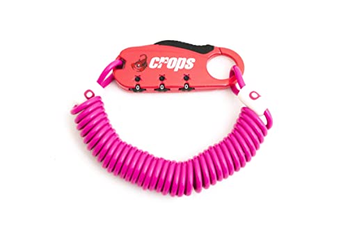 クロップス(crops) コンパクトワイヤーロック Q3 | 3mm×1800mm 3桁ダイヤル CP-SPD08-08 (ピンク)商品画像