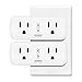 Smart Plug Gosund WiFi Dual Extender Outlet Compatible with Alexa Google Assistant, Mini 2 in 1 Smart Socket with Remote Control Individually, No Hub Required,2 Pack