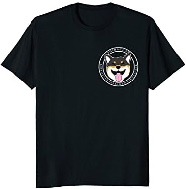 Mens Shiba Inu Black and Tan Logo T-Shirt Medium Black