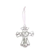 Ganz 4'' Ornate Baby Crib Cross Decor with Ribbon