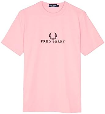 T-Shirt Fred Perry M4520 G01 Embroidered Pink Jersey ss 18