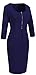 HOMEYEE Women's Celebrity Vintage Square Neck Tunic Bodycon Dress U898