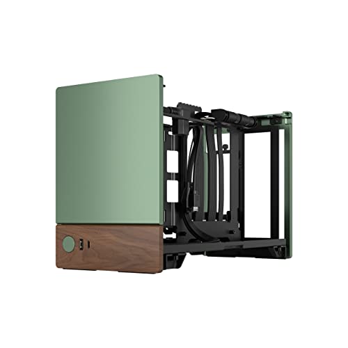 Fractal Design Terra Jade - Wood Walnut Front Panel - Small Form Factor - Mitx Gaming Case – Pcie 4.0 Riser Cable – Usb Type-C - Anodized Aluminum Panels - View 17