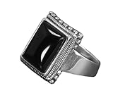 Lucifer Morningstar Ring 925 Sterling Silver, Black