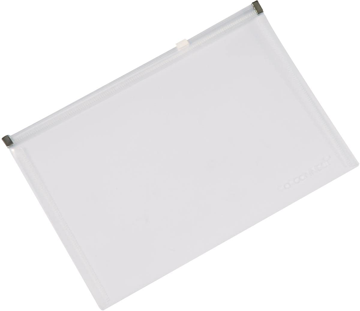 Q-Connect Document Zip Wallet A4 Transparent (Pack of 10)