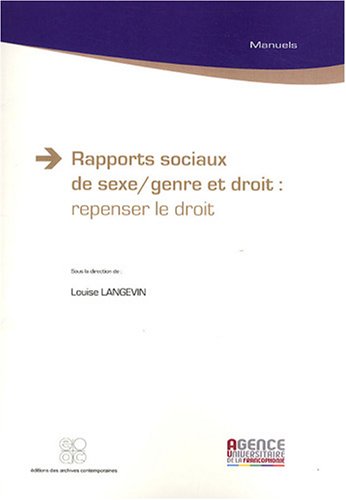 Rapports sociaux de sexe-genre et droit