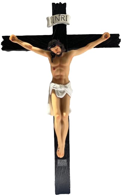 Biblegifts Florentine Resin Hanging Crucifix 12 inch Cross Easter Worship Gift