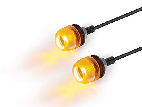 Moto Petit Micro Clignotant Led Verre Ambre