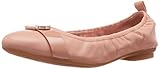 Taryn Rose Women's Abriana Nappa/Soft Patent Ballet Flat, Nude/Nude, 5.5 M Medium US