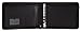 2Fold PU Leather Binder Portfolio - 7 Ring Binder for Business Checks with Built-in Organizer and Business Card Case - Holds Up to 600 3-Up Checks (Black)