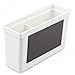 Magnetic Dry Erase Marker Holder,White Magnetic Dry Eraser Organizer Mount Tray Rack for Whiteboard,Bonus 1 pcs Magnetic Whiteboard Erasers