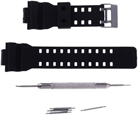 Watch Straps,16mm Rubbers Watchbands Men Black Sport Diving Silicones Watch Strap for G-Shock