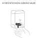 HOMEPLUZ Cube Wall-Mounted Soap Dispenser - Refillable Liquid Soap Pump for Kitchen Sink and Bathroom - Universal Liquid Soap Dispenser - Durable Plastic - Large Capacity (25oz) - (Black)