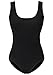 Women Bodysuit (Black, Large)