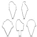 LILIAO Summer Ice Cream Cookie Cutter Set Sundae/Popsicle Biscuit and Fondant Cutters - 6 Piece - 3.6, 4.5, 4.2, 4, 4.3 and 3.7 inches - Stainless Steel