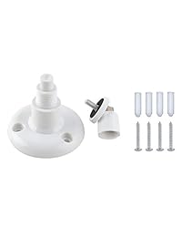 AITEE - Soporte de pared para cámara de seguridad, rotación de 360 grados, ajustable, para interior y exterior, para Arlo, Arlo Pro, Arlo Pro 2, monitor de bebé, cámara CCTV (2 unidades), Blanco, Ate016