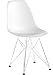 Poly and Bark Modern Mid-Century Dining Padget Side Chair for Dining room, Living room, Kitchen and Patio, White