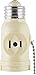 GE Socket Adapter, Pull Chain Control, Polarized, 2-Prong Outlet, Perfect for Workshop, Garage or Utility Room, UL Listed, Light Almond, 54180 primary