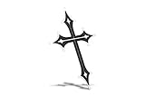 Pilot BBS-2207 3D Stainless Steel Black Cross Emblem