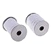 Baosity 50 Yards Snap Popper Tape Fasten Sew Ribbon Invisible for Duvet Pillow Cover - White