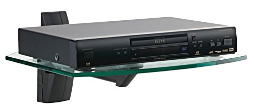OmniMount ECSB Component Shelf Wall Shelf for TVs and Video Accessories, Black