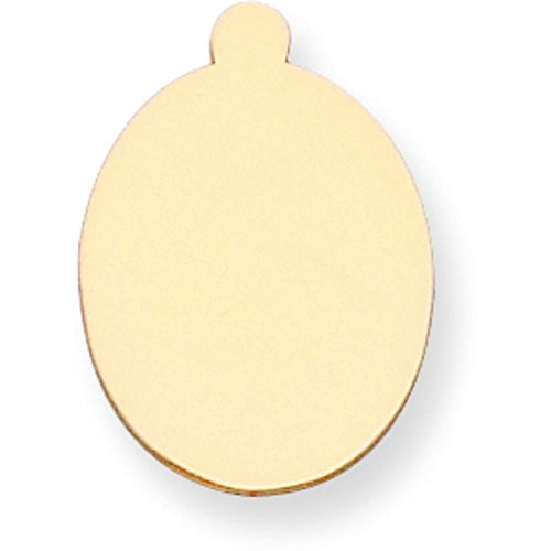 14K Gold Oval Stamping Disc 0.032
