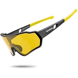 ROCKBROS Gepolariseerde zonnebril Fietsbril Sportbril met UV400-bescherming voor buitensporten Fietsen Hardlopen Klimmen…