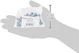Merriway BH04896 50 Pcs Flat Cable Clip Grey Twin Earth 1.5mm Plastic Pin view 2