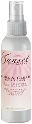 Sunset Intimates Pure & Clean Misting All Purpose Toy Cleaner, Clear
