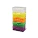 Heathrow Scientific 50 Well Microtube Storage Box with Snap Clasp, Fits 1.5/2.0mL Tubes and Vials, Polypropylene, Assorted Colors (Blue, Green, Purple, Yellow, Orange), Pack of 5